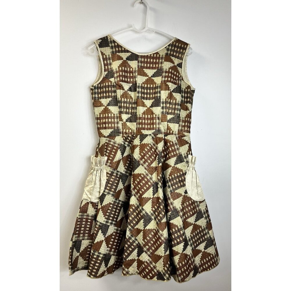 VTG/Retro/Stepford Wife/50s/Statement Dress/Handmade Gorgeous S/M 🤩 - Picture 2 of 13